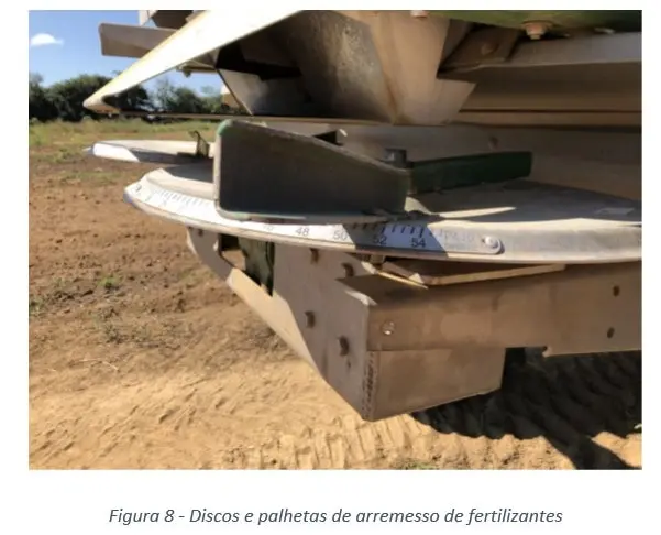 Discos e palhetas de arremesso de fertilizantes